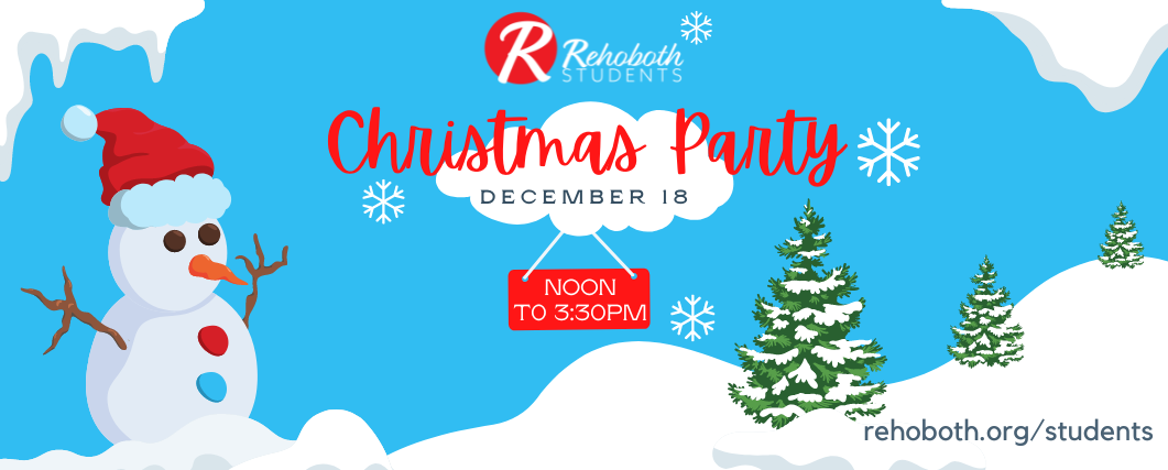 Rehoboth students Christmas party web banner