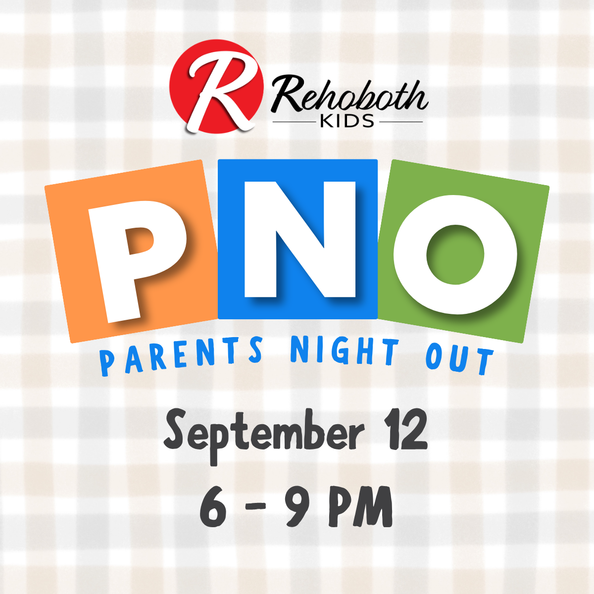 PNO Parents Night Out Square